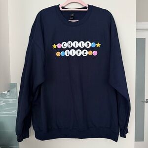 Navy Blue Child Life Crewneck, XXL